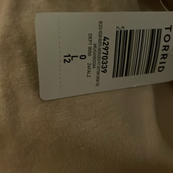 Torrid Bless Your Roots Oversized Fit Cotton Crew Tee Size Large - Picture 6 of 6